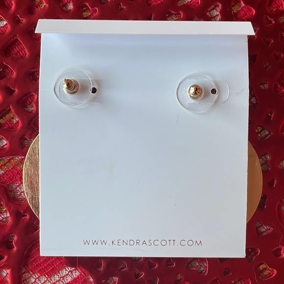 Brand New Kendra Scott Didi Statement Earrings 14k Rose Gold Plated Over Brass - Picture 7 of 10